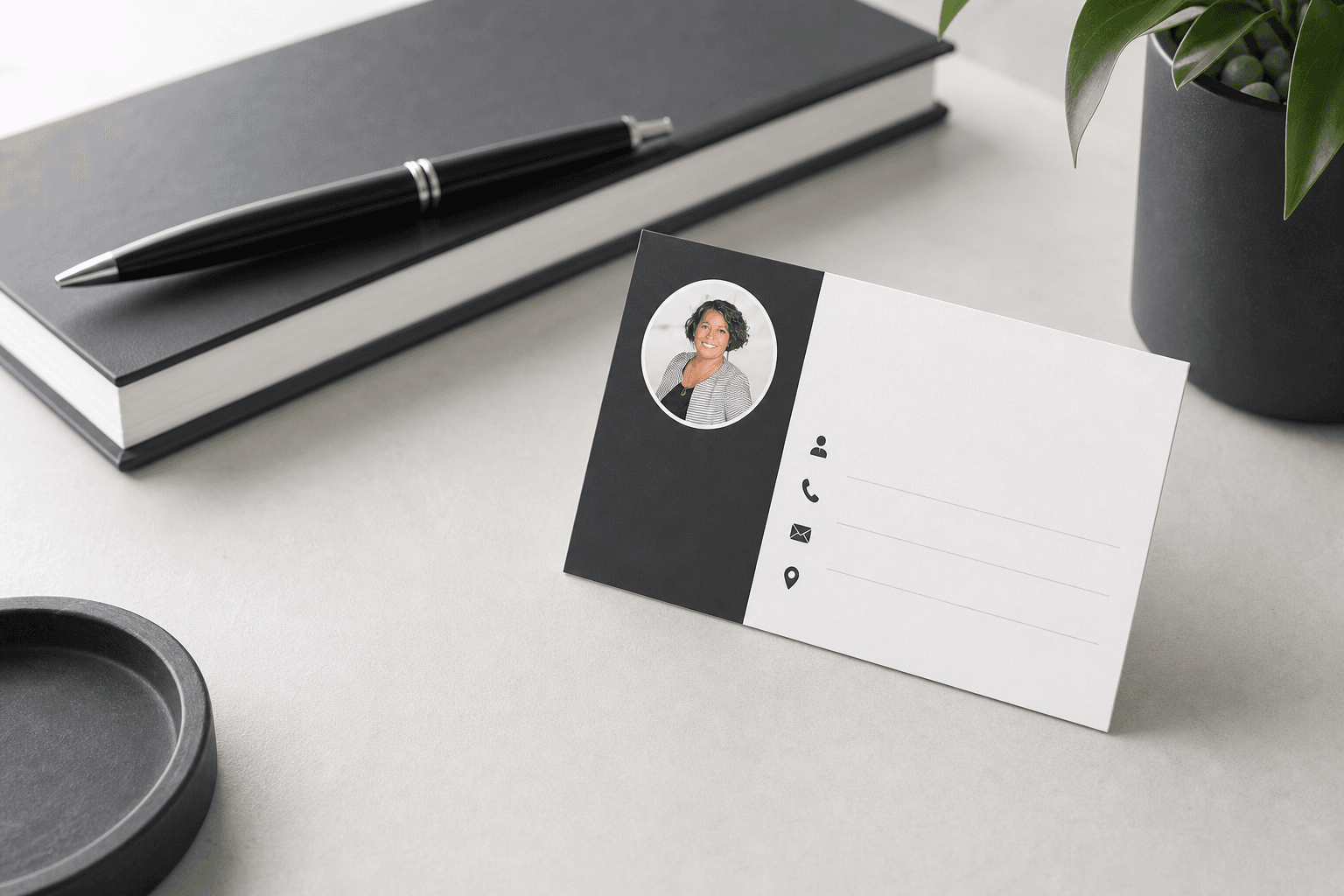 Custom real estate business card design