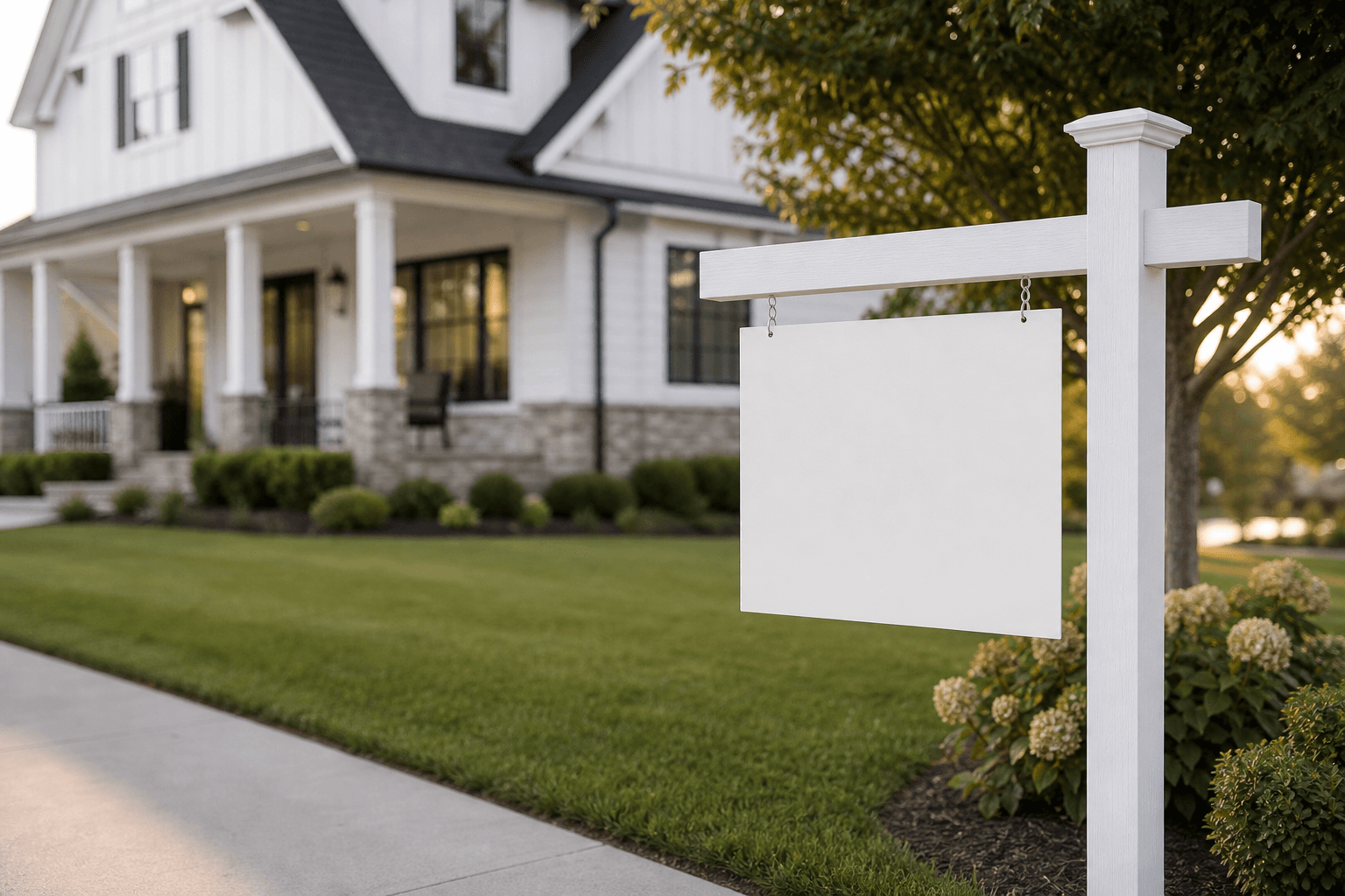 Custom real estate yard sign design
